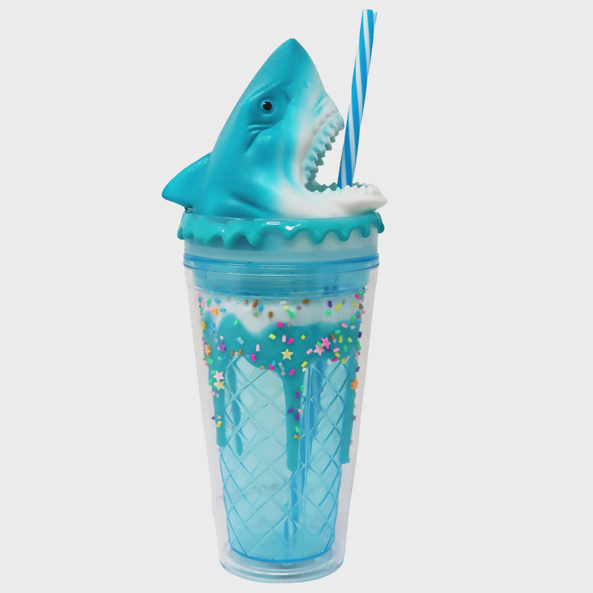 Pink Poppy Shark Drinking Cups