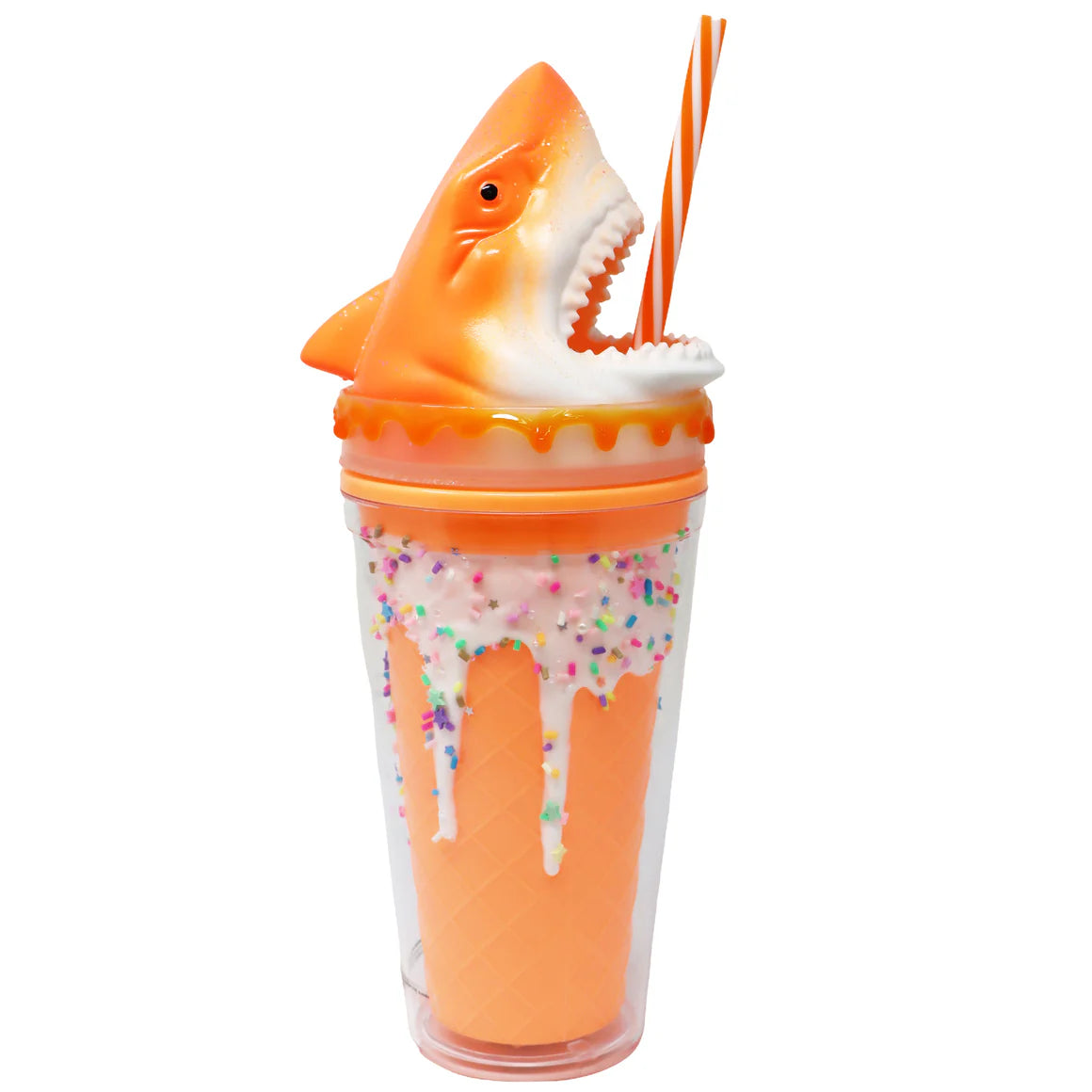Pink Poppy Shark Drinking Cups