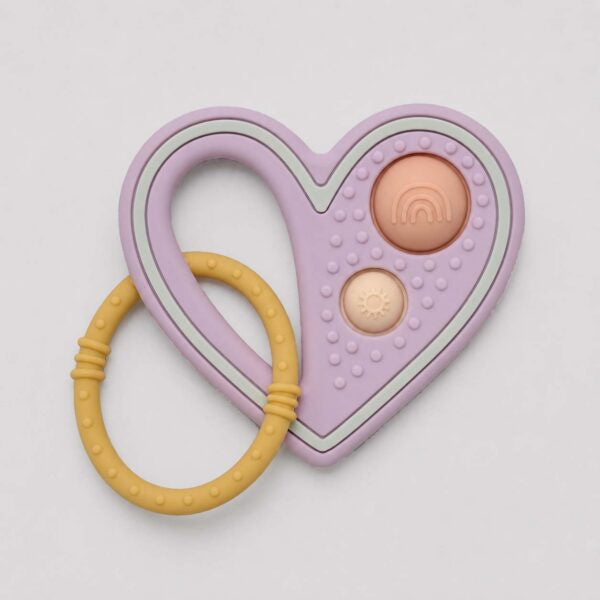 Jiggle & Giggle Heart Silicone Pop Teether