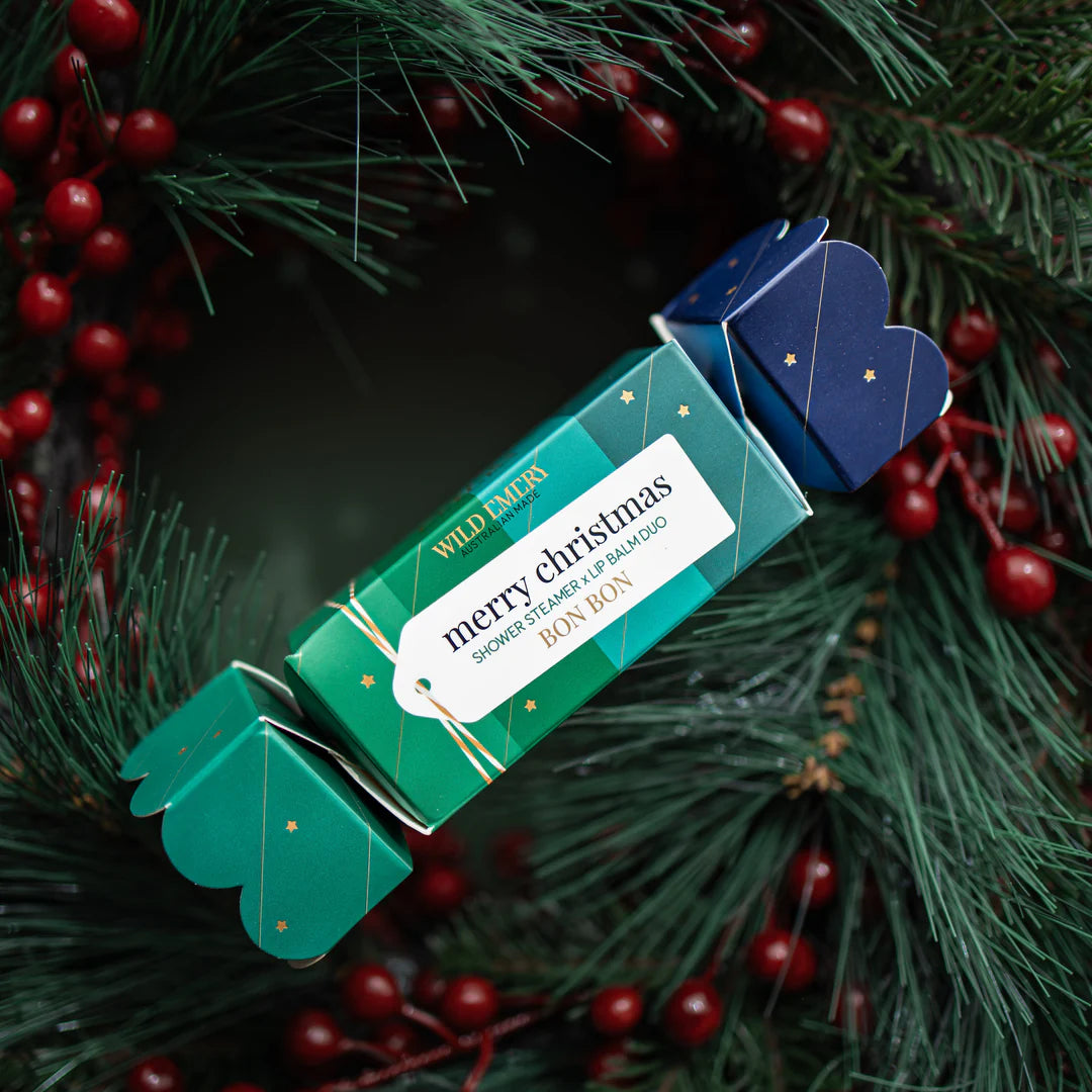 Wild Emery Shower Steamer & Lip Balm Duo Bon Bons 3 titles