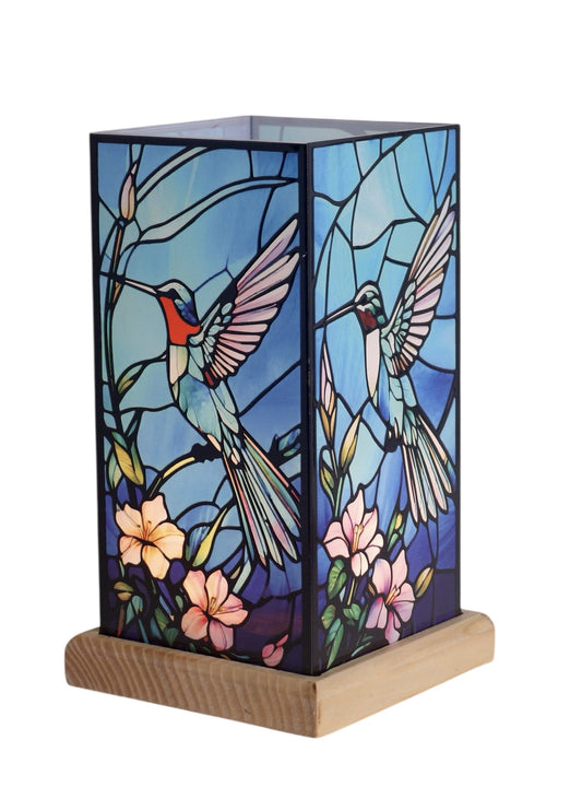 Yellow Rock Stained Glass Lamp