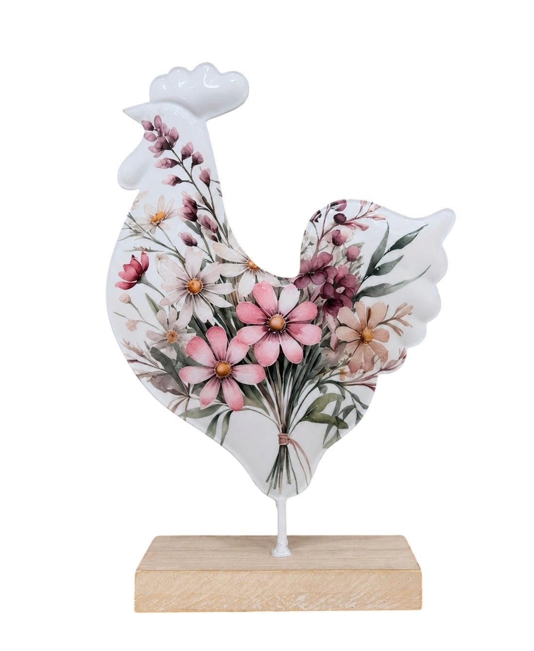 Yellow Rock Floral Roosters