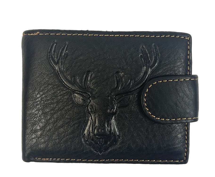 Zeneeba Mens Leather Wallet Buck