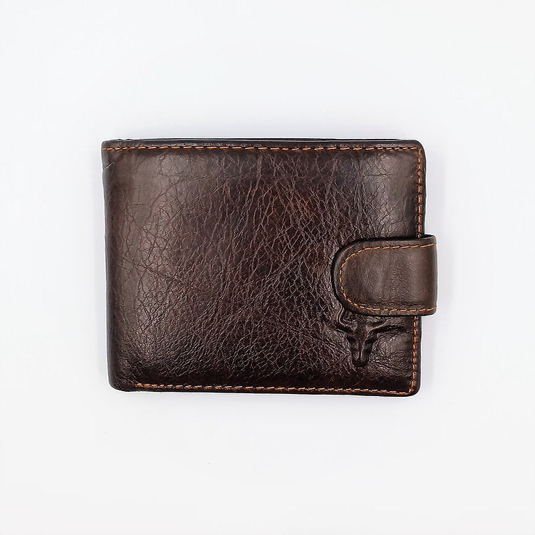 Zeneeba Mens Leather Wallet Cow