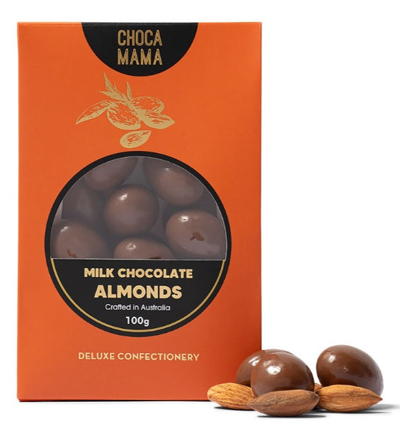 ChocaMama Milk Chocolate Almonds 100G