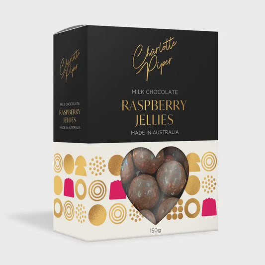 Charlotte Piper Milk Chocolate Raspberry Jellies
