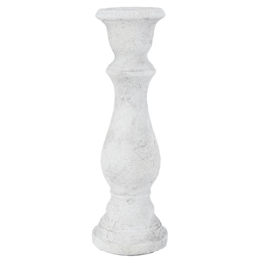 Amalfi Presly Ceramic Candle Holder White Large 42cm
