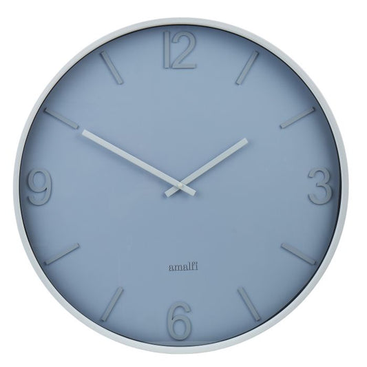 Amalfi Modern Silver Wall Clock Silver 60 X 60CM