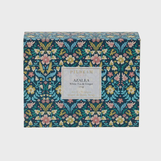 Pilbeam Living Azalea Scented Gift Soap Set/2 Ginger Flower Scent