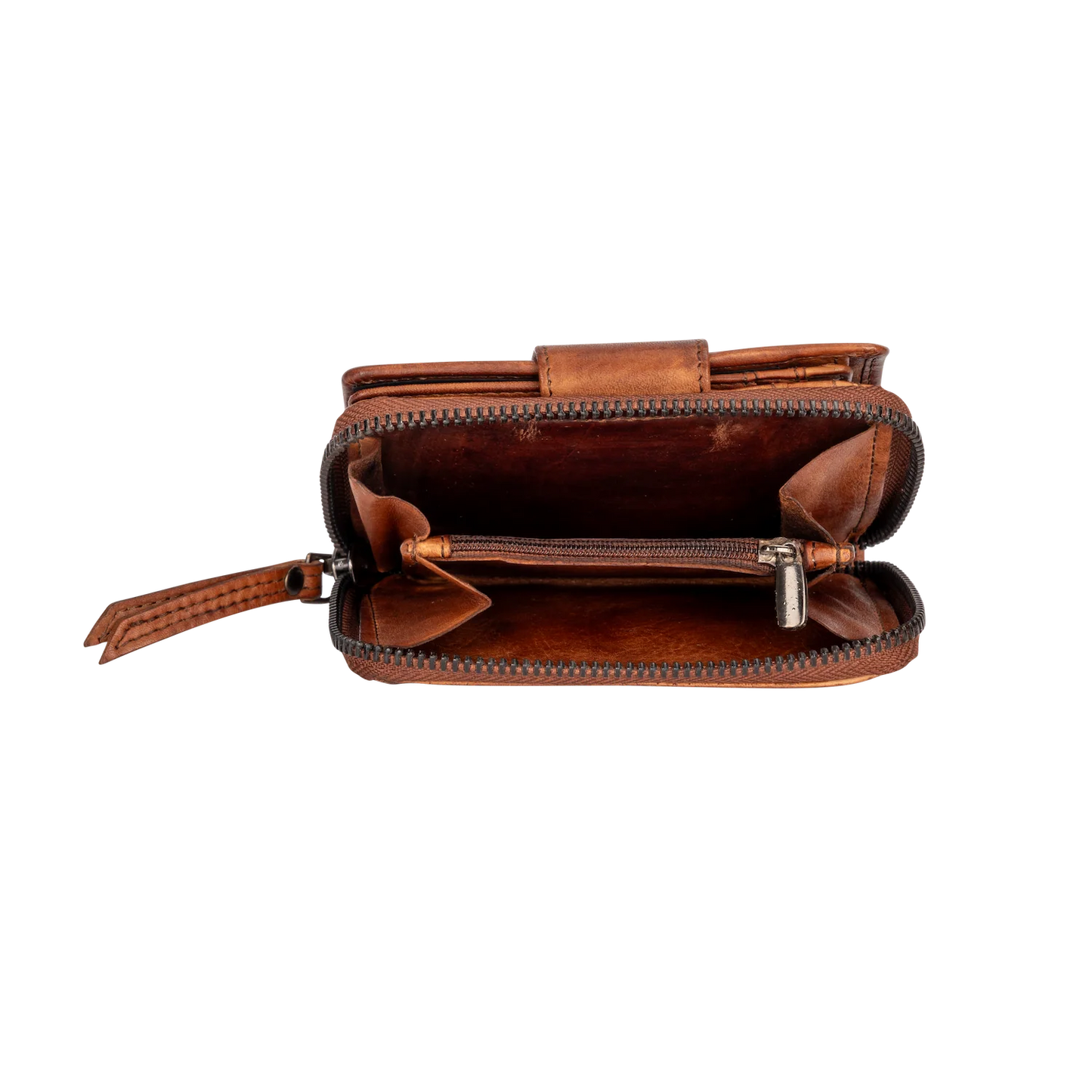 Greenwood Leather Ladies Wallet Cognac