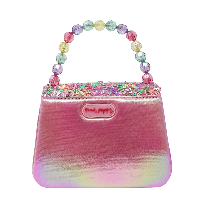 Pink Poppy Sparkly Sequin Handbag