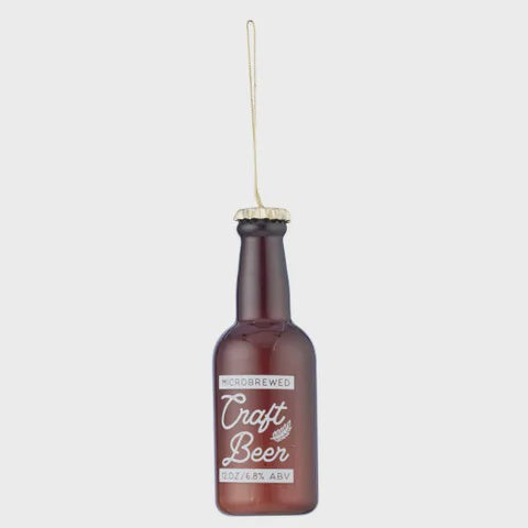 Gala Craft Beer Ornament Glass 4 X 13 CM Brown