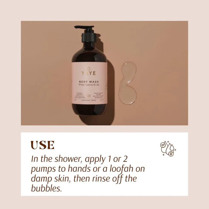 YAYE Body Wash - White Cypress & Lily
