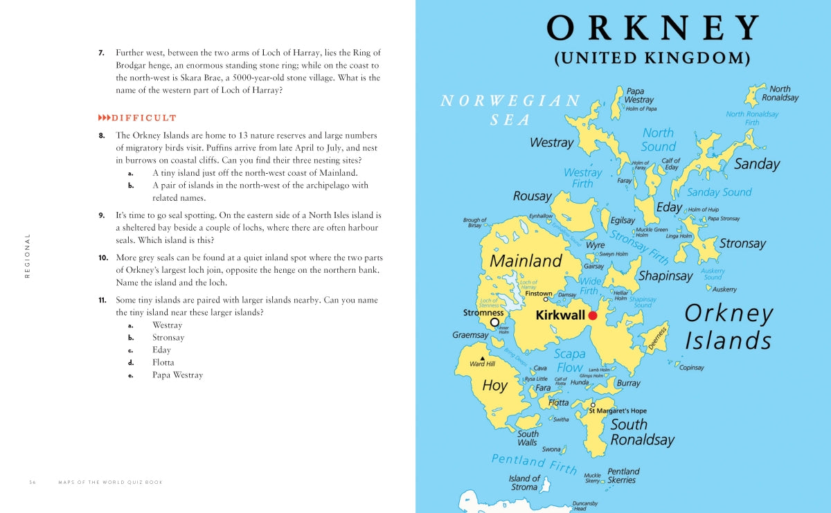 Maps of the World Quiz Book - Hardie Grant Explore