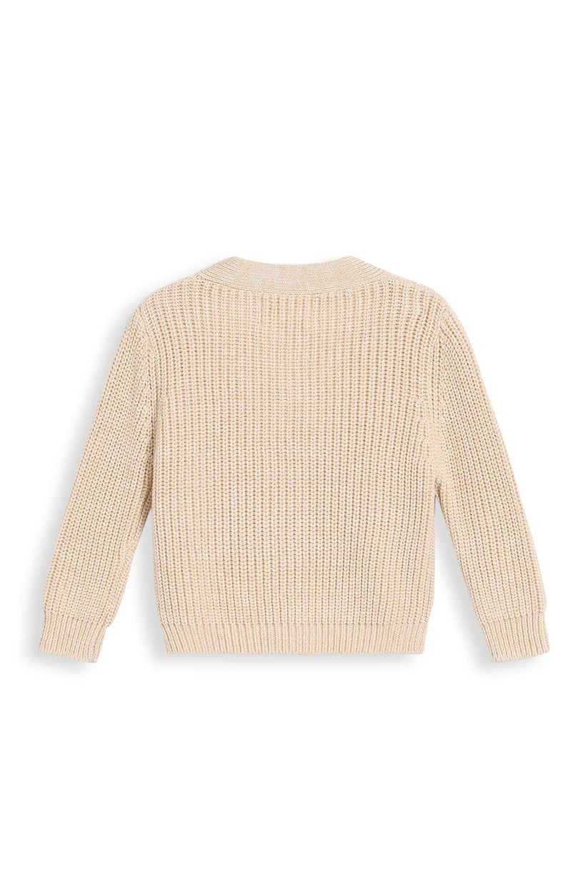 Homegrown Chunky Knit Cardigan - Oat