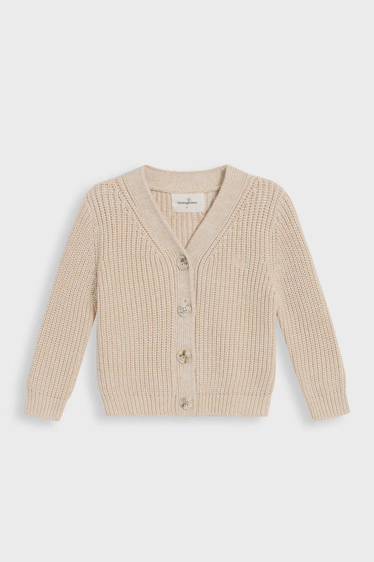 Homegrown Chunky Knit Cardigan - Oat