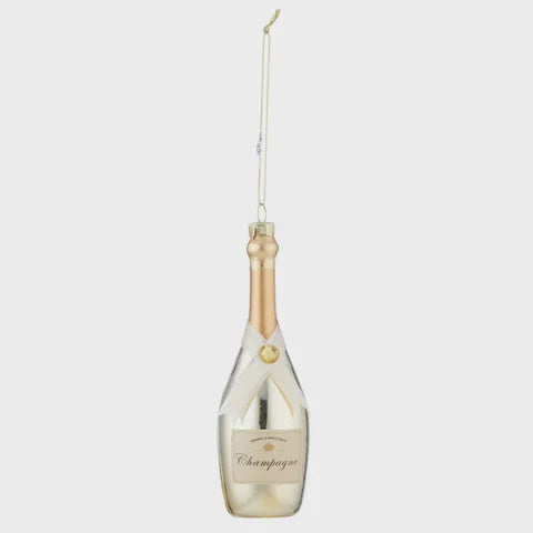 Gala Champagne Ornament Glass 4X14CM Gold