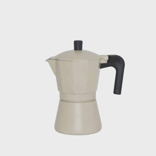 Leaf & Bean Piazza Stovetop Espresso Maker 6cup/300ml Oat