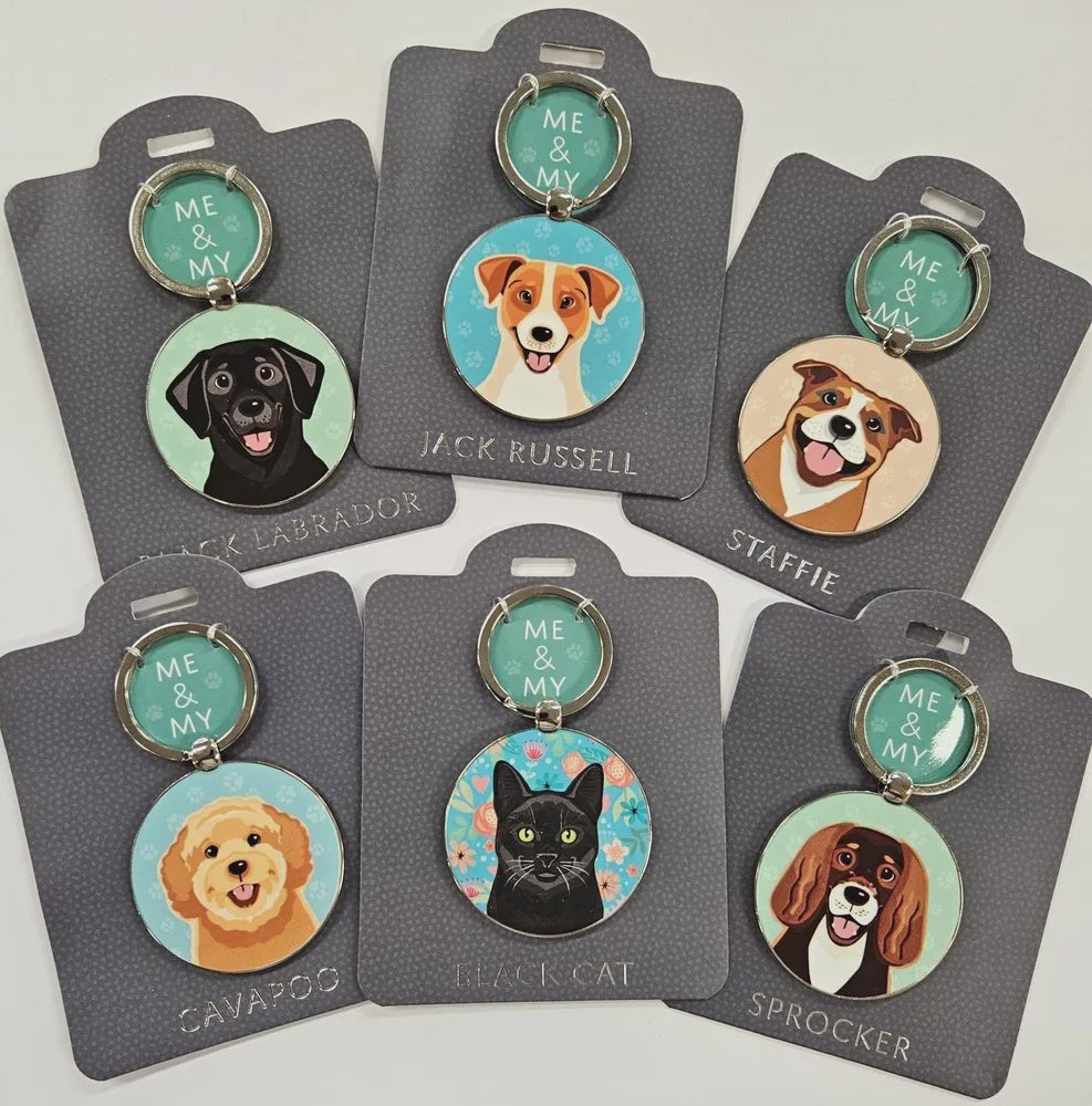 Mulberry Studios Me & My Pet Keyrings – {noun} a place for things