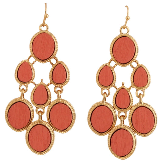 Enhance Accessories Cascade Earrings - Pink