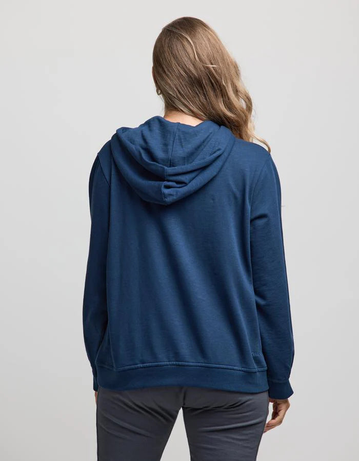 Stella + Gemma Hoodie Navy Equine Bloom