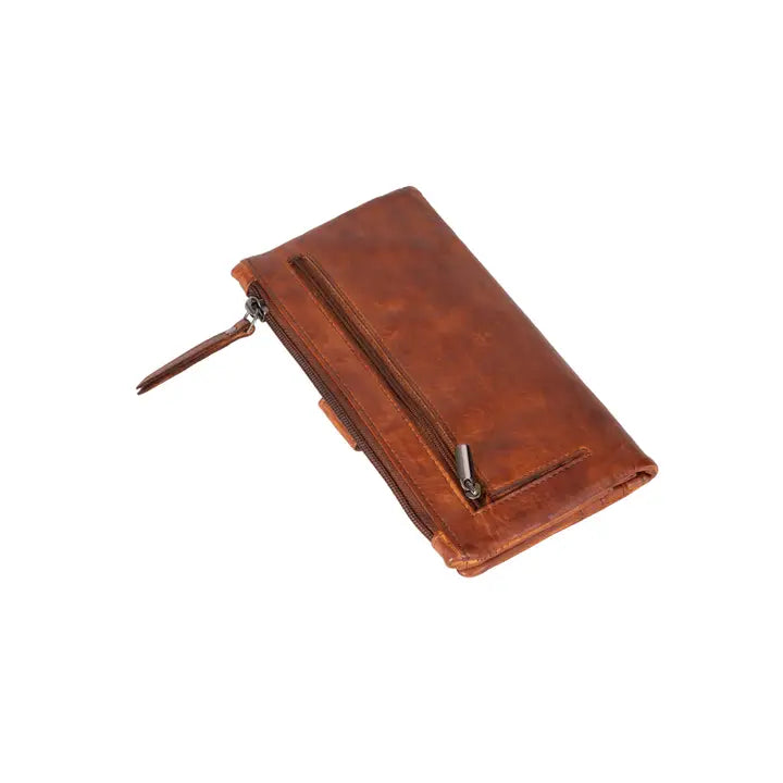 Greenwood Leather Katie Wallet - Cognac