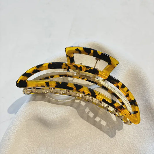Angels Whisper Cami Acrylic Metal Claw Clip Tortoise Shell