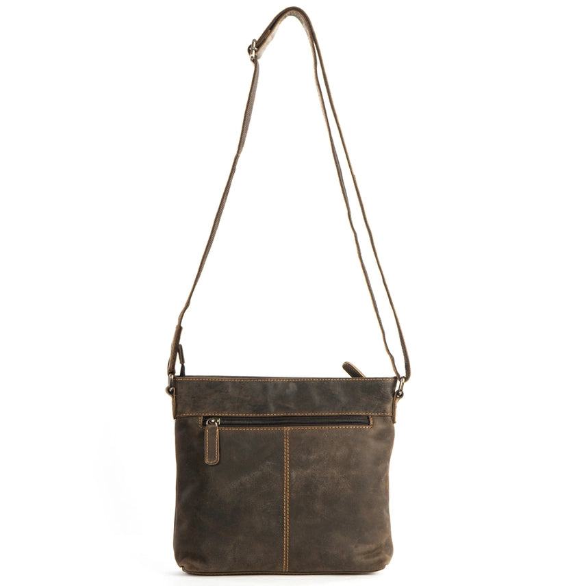 Greenwood Leather Shoulder Bag - Brown