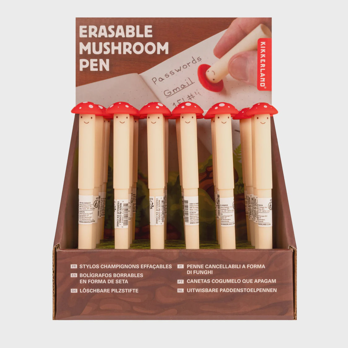 Kikkerland Erasable Mushroom Pen