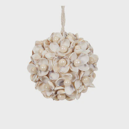 Holly & Ivy Coastal Pearl Bauble 7CM