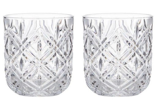 Davis & Waddle Deluxe Double Old Fashioned Glass Setx2