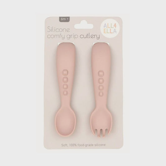 All4Ella Silicone Comfy Grip Cutlery
