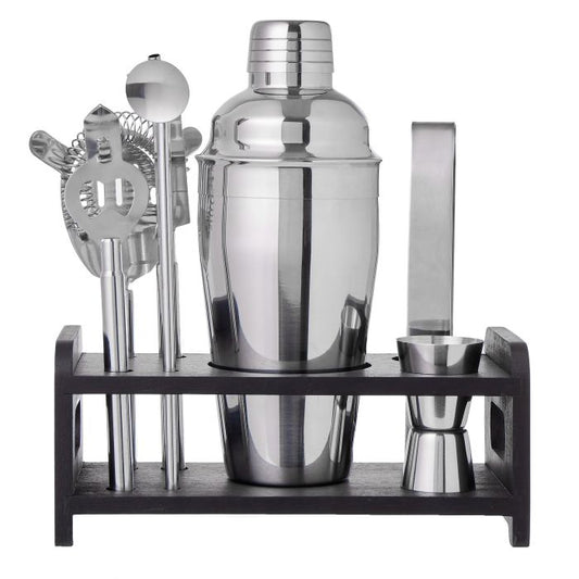 D & W Fine Foods Bar Set With Stand 7 Piece