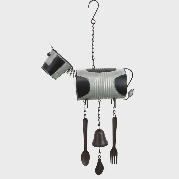 Cubby House Tin Cow Wind Chime