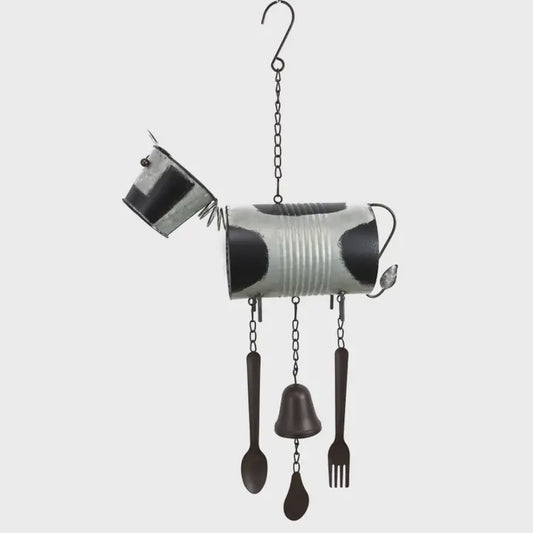 Cubby House Tin Cow Wind Chime