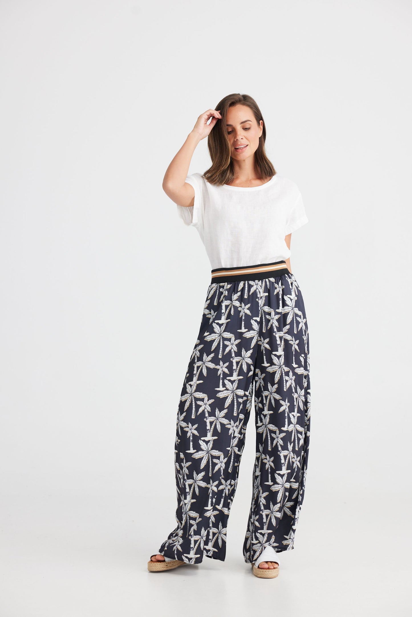 Holiday Tropics Pants-Retro Palm