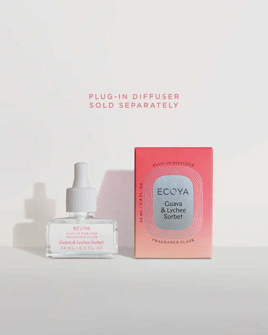 ECOYA Plug-In Diffuser Fragrance Flask - Guava & Lychee Sorbet
