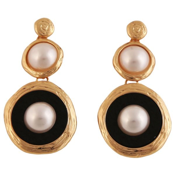 Enhance Accessories Elke Earrings - White