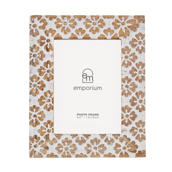 Emporium Mati Wooden Photo Frame 5 x 7"