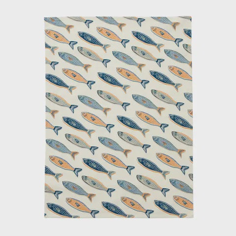 Assemble Poisson Cotton Tea Towel
