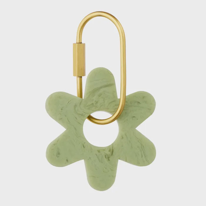 Assemble Kip Flower Key Ring - Pistachio