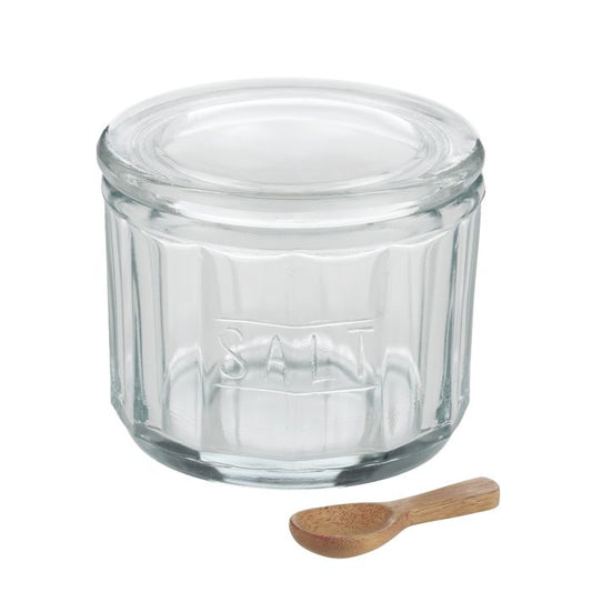 D&W Eltham Glass Salt Jar w/ Scoop