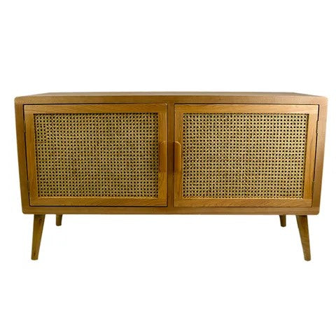 Coast to Coast Home Mulberry Ratt/Wood Cabinet 122.5x40x69cm