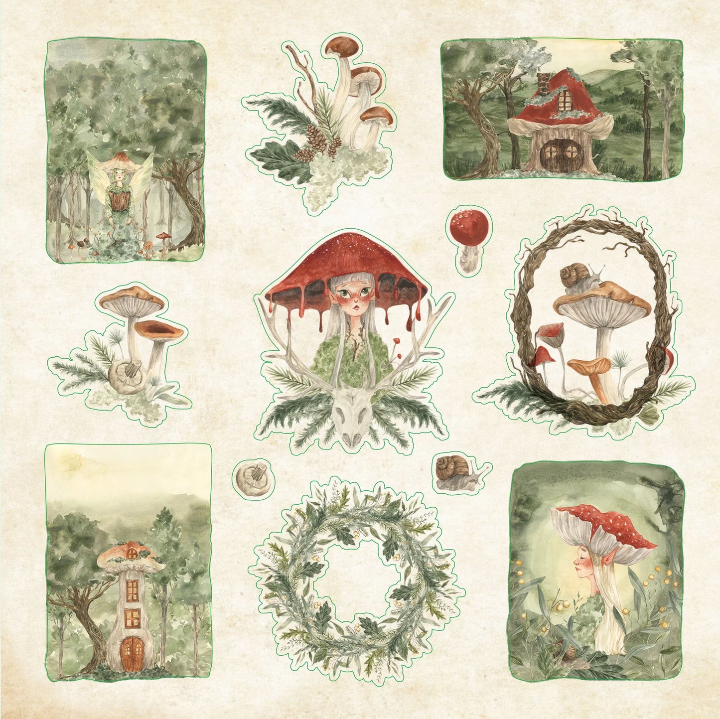 Peter Pauper Sticker Book - Enchanted Forest