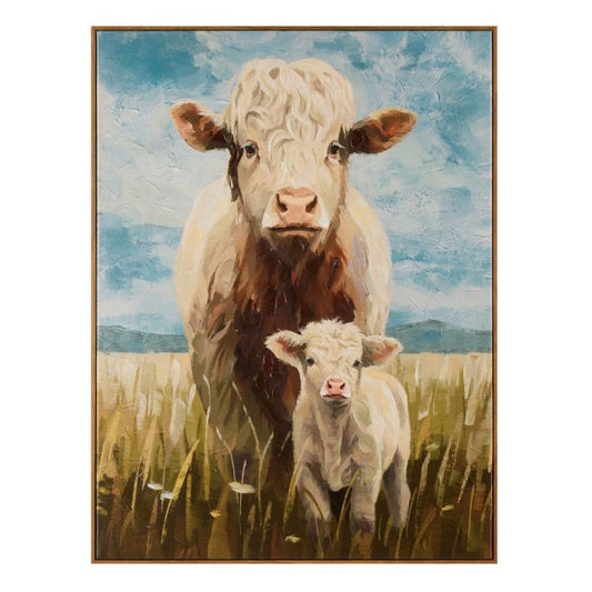 Amalfi Daisy Cow Wall Art