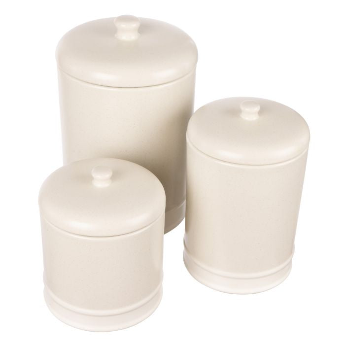 Davis & Waddell Darley Canister Set Of 3 Cream