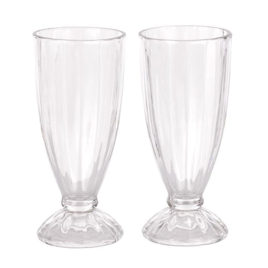 Davis & Waddell Betty Glass Milkshake Glasses Set Of 2