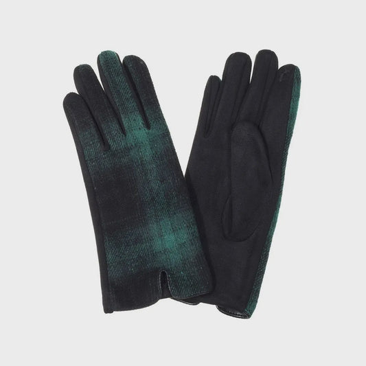 IVYS Dark Check Glove - Green