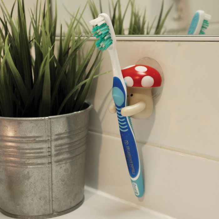 Kikkerland Mushroom Toothbrush Holder