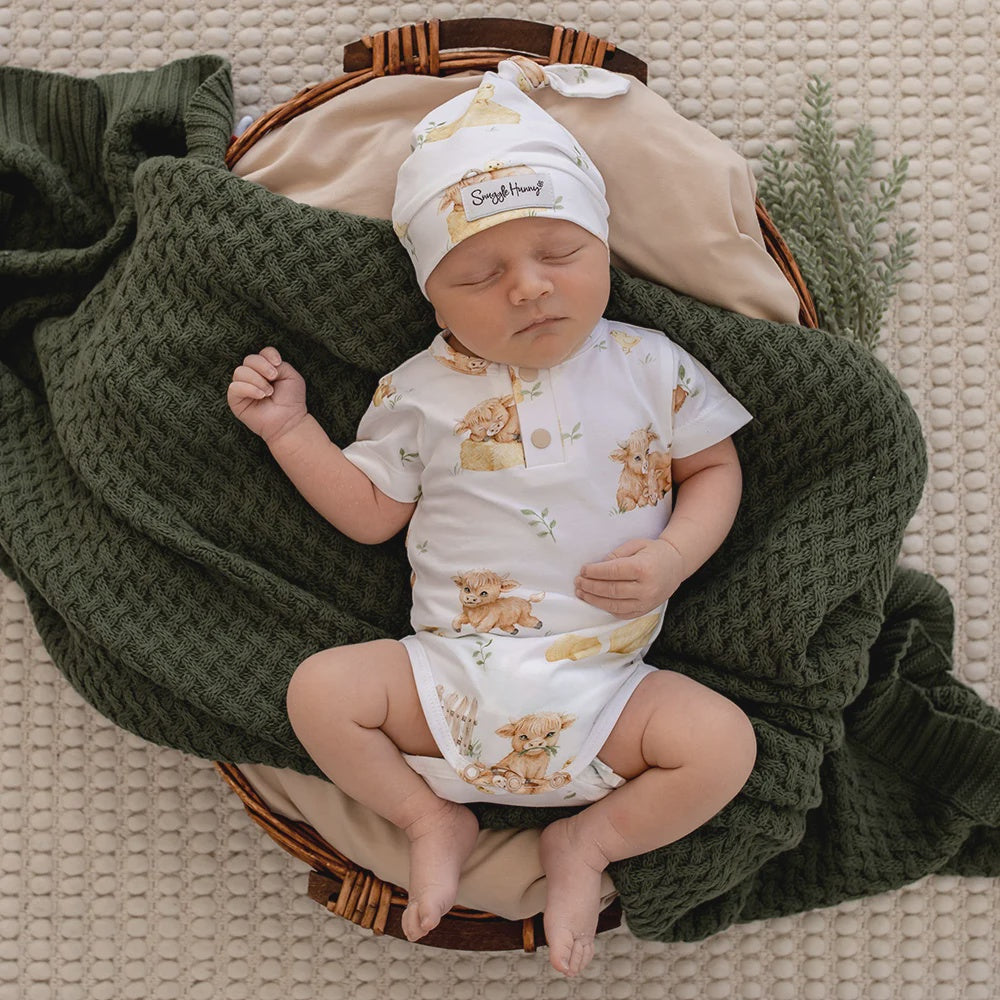 Snuggle Hunny SS Bodysuit - Highland Cows